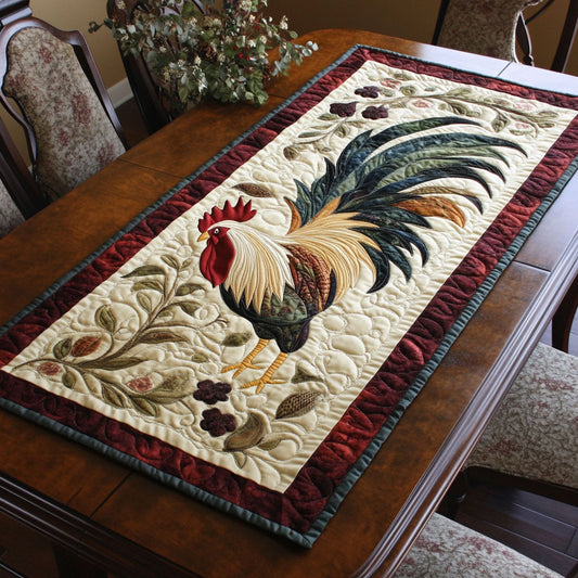 Majestic Rooster CP2804044CL Quilted Table Runner