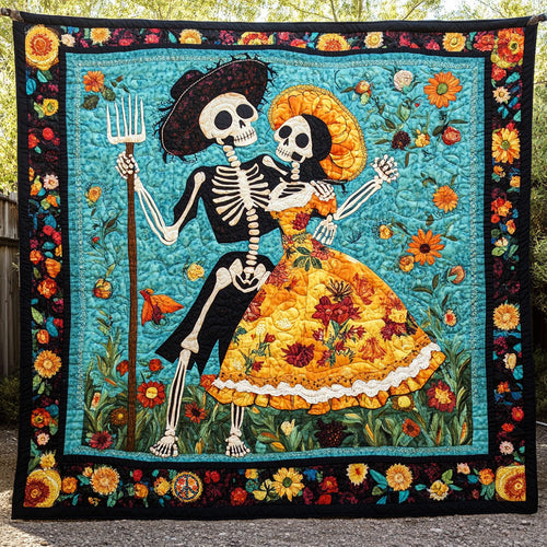 Mexican Dia De Los Muertos WJ1511020CL Quilt