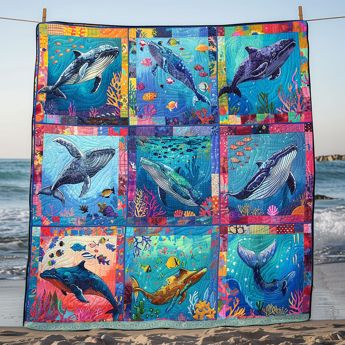 Collection Whale Tropical WP0509007CL Quilt