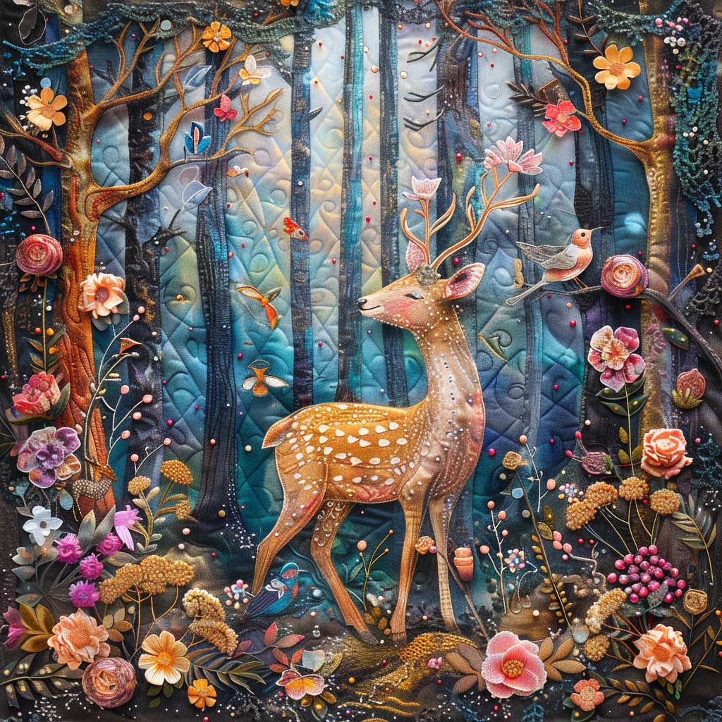 Dreamy Deer WJ1309003CL Quilt