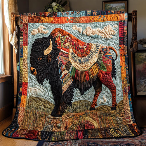 Bison Native American WJ2712001CL Quilt