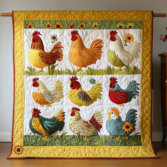 Chicken Patchwork WX1911011CL Quilt