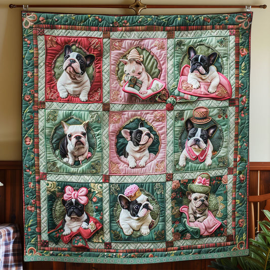French Bulldogs Luxurious WN1209030CL Quilt