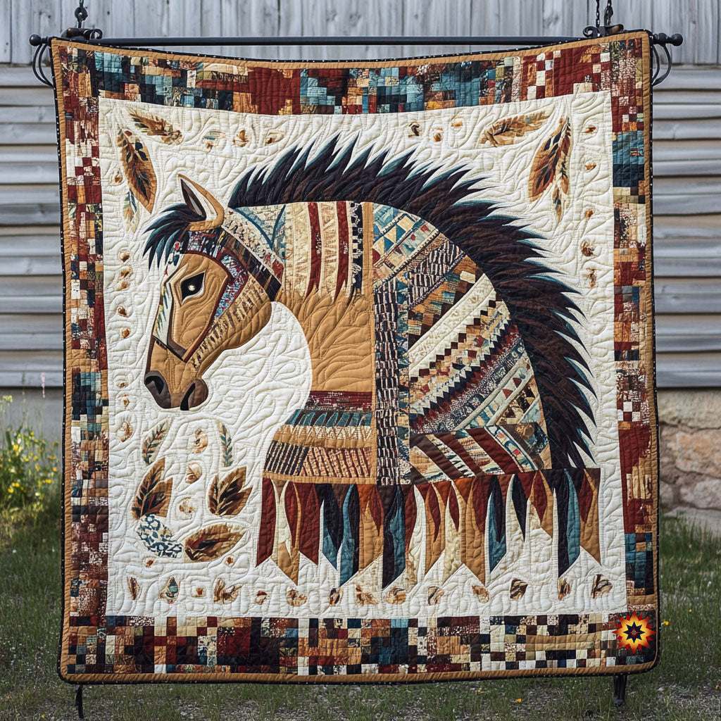 Native American Horse WU0310019CL Quilt