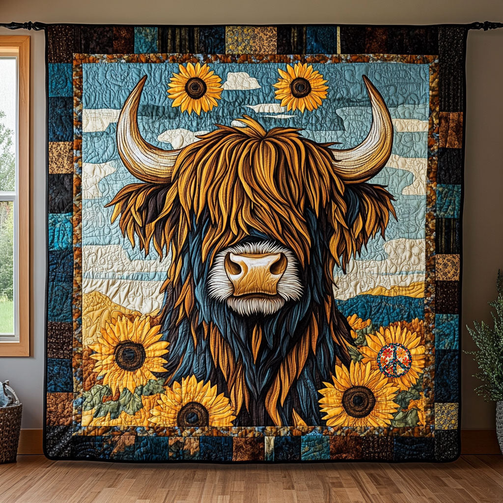 Cow Sunflower WT0410022CL Quilt