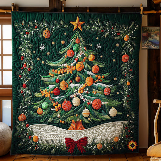 Basketball Christmas Tree WY0712032CL Quilt