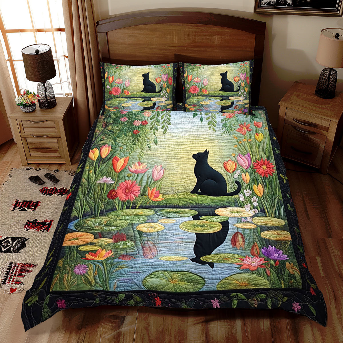 Cat By The Pond WJ3010027CL Duvet Cover Set