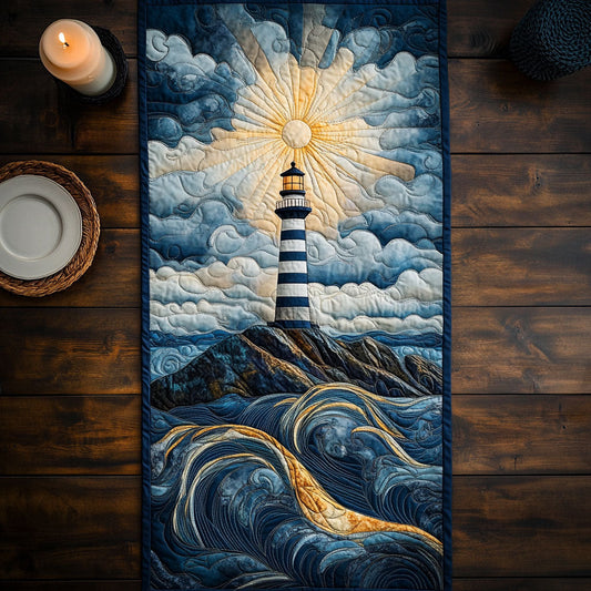 Brave Lighthouse CW0406027CL Quilted Table Runner