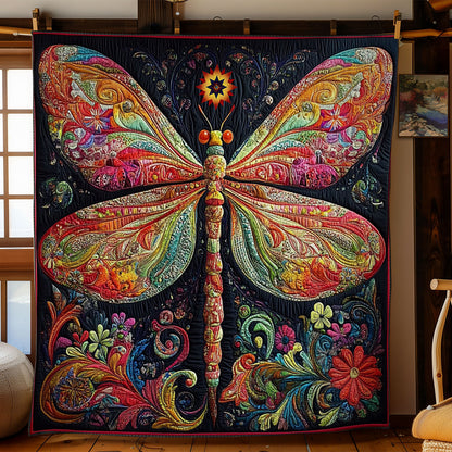 Colorful Dragonfly WY0912012CL Quilt