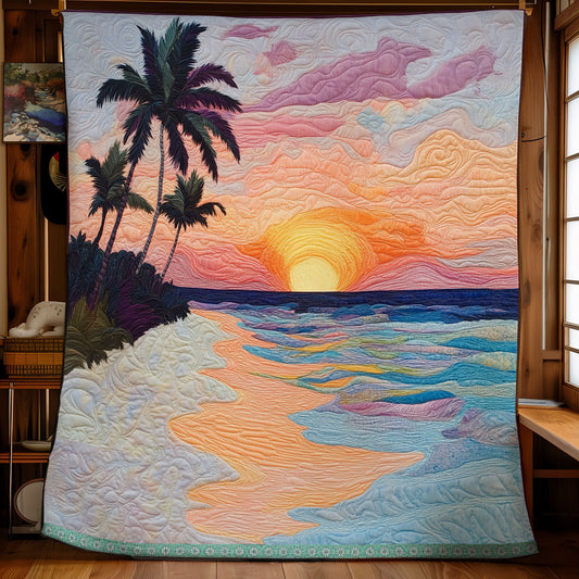 Beach Sunset WX1012001CL Quilt