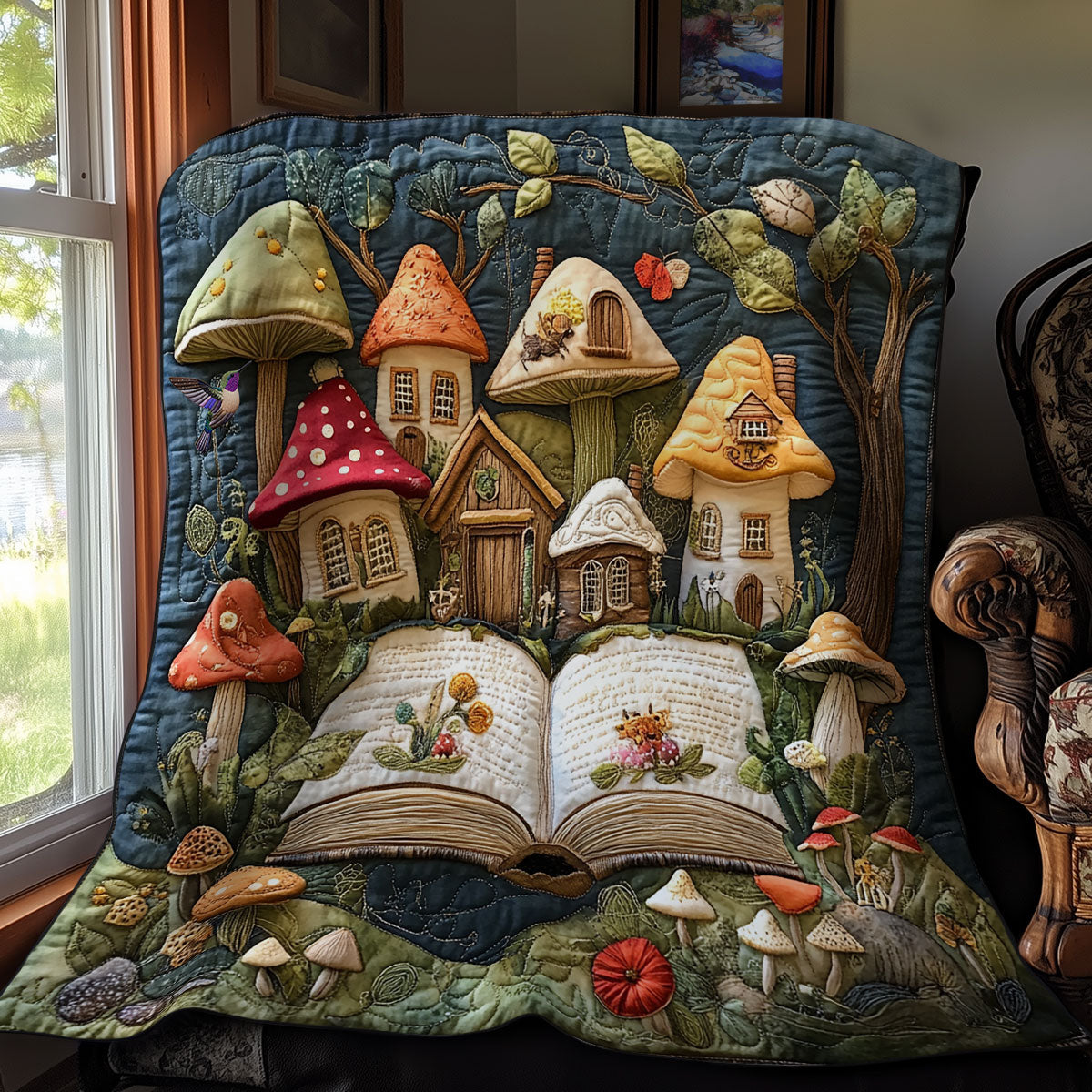 Magic Mushroom Forest Book WY1811054CL Quilt