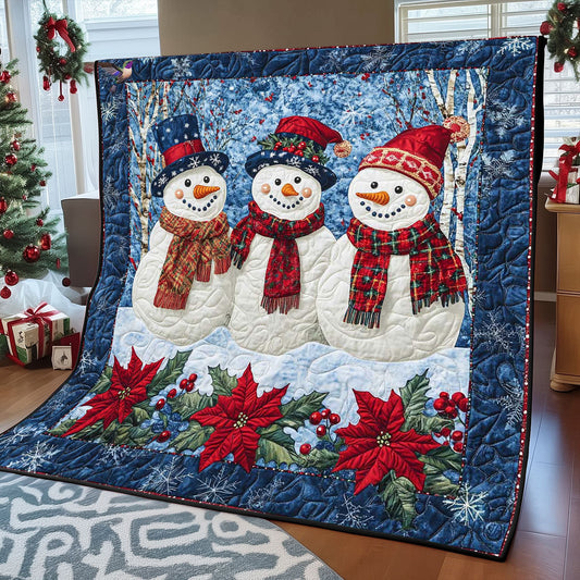 Funny Christmas Snowman WP1012036CL Quilt