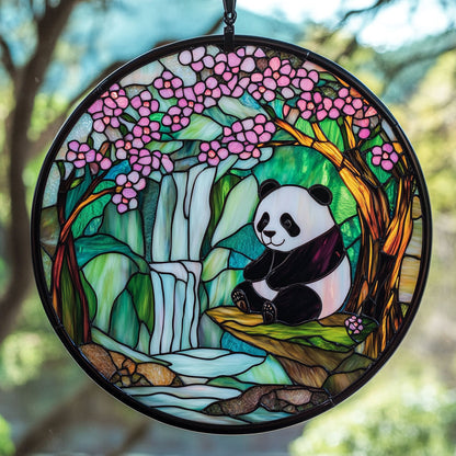 Panda Blooming Cherry WT0703014CL Suncatcher