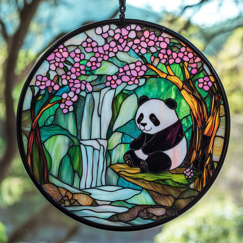 Panda Blooming Cherry WT0703014CL Suncatcher
