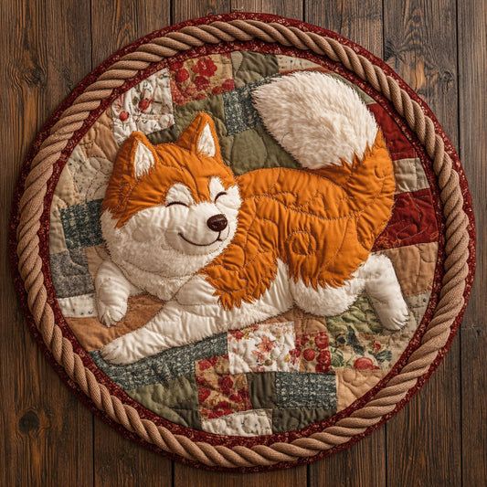 Vintage Shiba CP1207038CL Quilted Round Mat