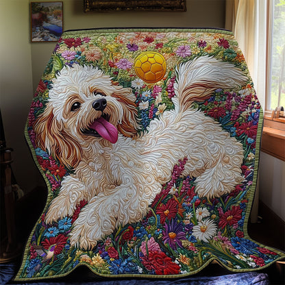 Playing Cute Puppy WY0912035CL Quilt