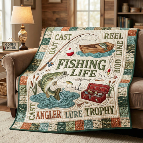Fishing Life XR0604021CL Quilt