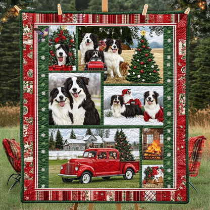 Border Collie Red Truck Magic WN0810009CL Quilt