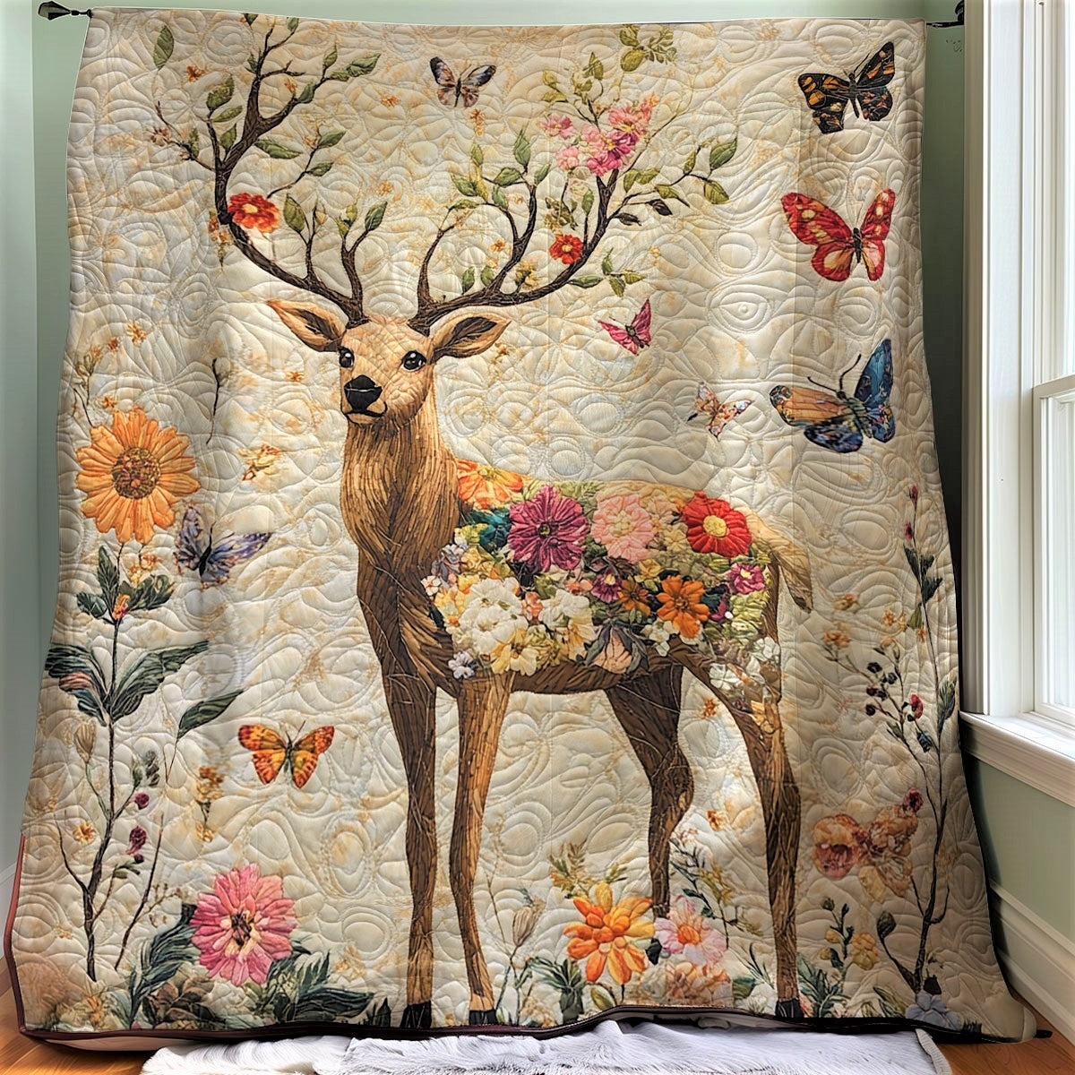 Enchanted Deer XB0303002CL Quilt