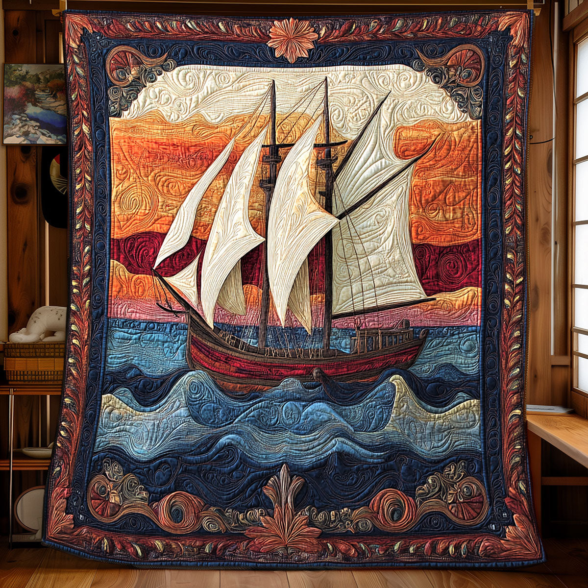 Majestic Fishing Boat XB2803005CL Quilt