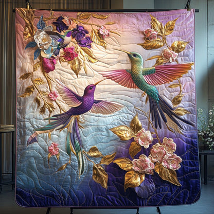 Hummingbird Purple Light  WU0611025CL Quilt