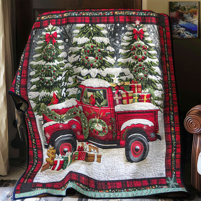 Snowy Red Truck Holidays WN1109008CL Quilt