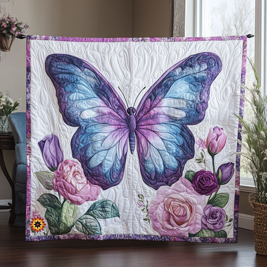 Butterfly Flower WX0912001CL Quilt
