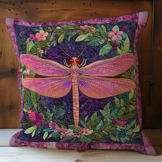 Pink Dragonfly WY0602115CL Quilt Pillow Case