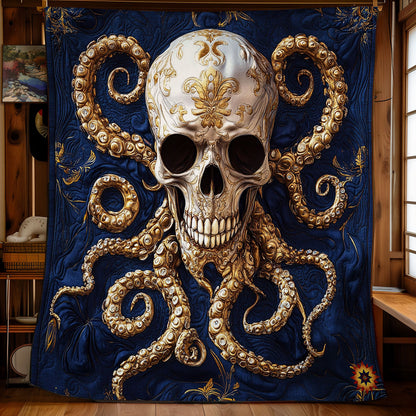 Skull Octopus WY2111036CL Quilt