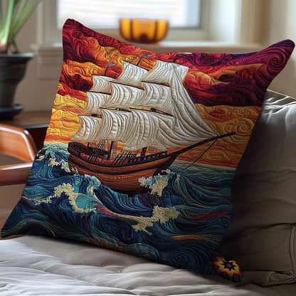Sailboat WY0612085CL Quilt Pillow Case