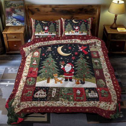 Dog’s Christmas Night Sky WN0310095CL Duvet Cover Set