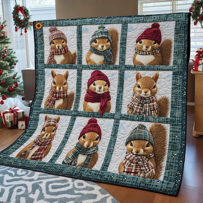 Winter Squirrel WY2511002CL Quilt