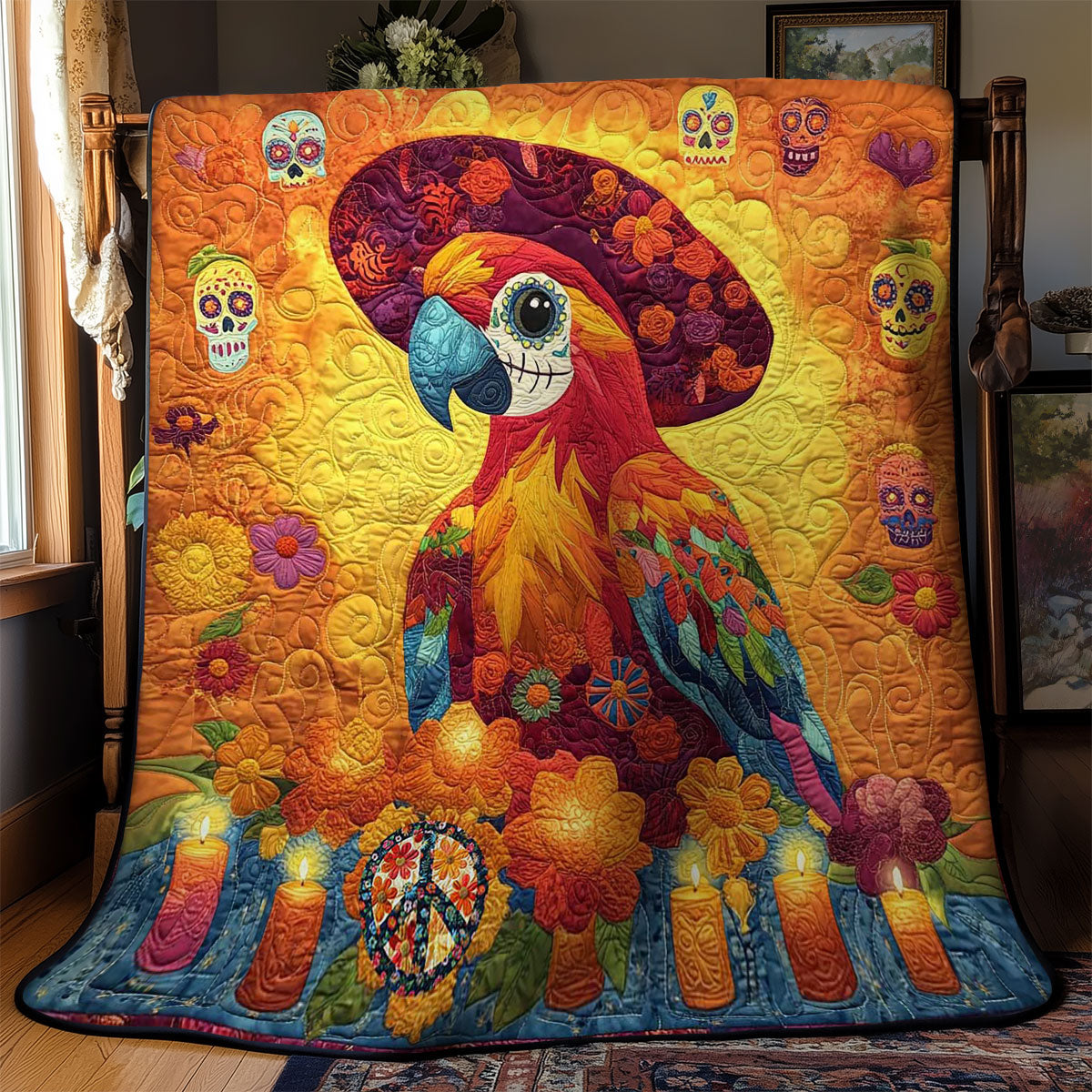 Sacred Parrot WN2211009CL Quilt