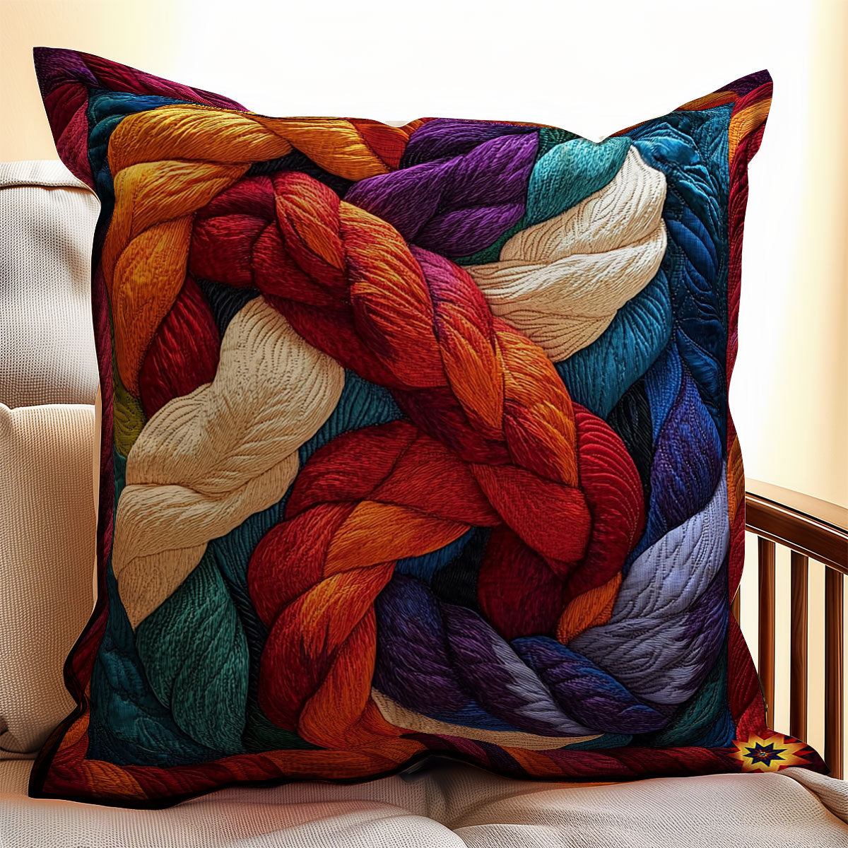 Colorful Wool WY0412075CL Quilt Pillow Case