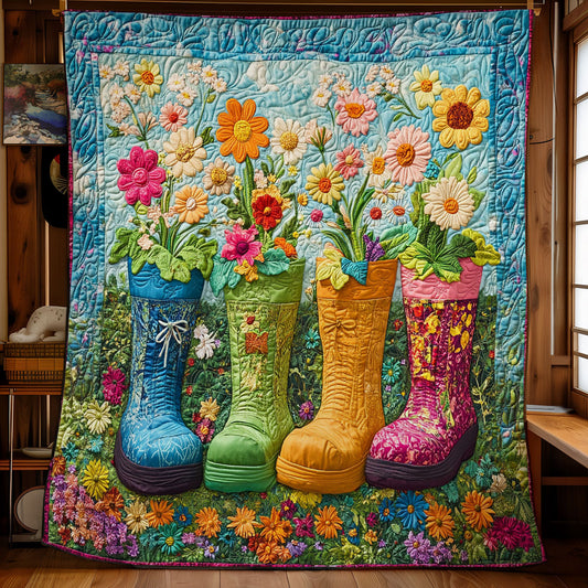 Boots Flower Garden WY1302024CL Quilt