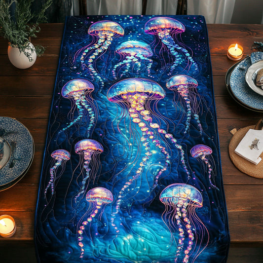 Mystic Jellyfish CW1705212CL Quilted Table Runner
