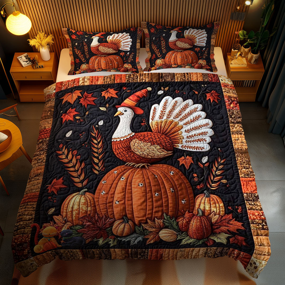 Turkey And Harvest Time WN1010160CL Duvet Cover Set