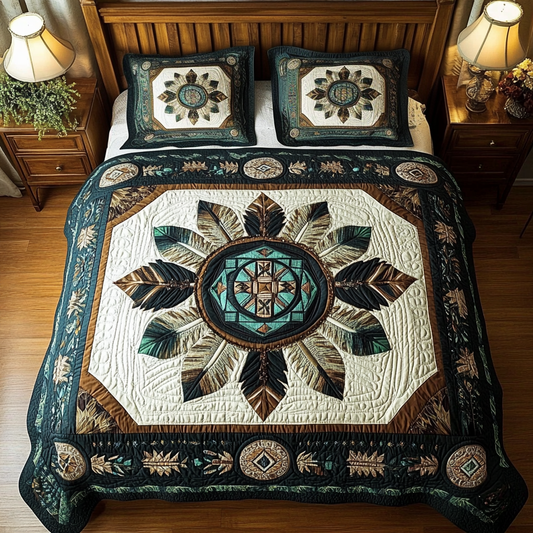 Native American Feather WY0301023CL Duvet Cover Set