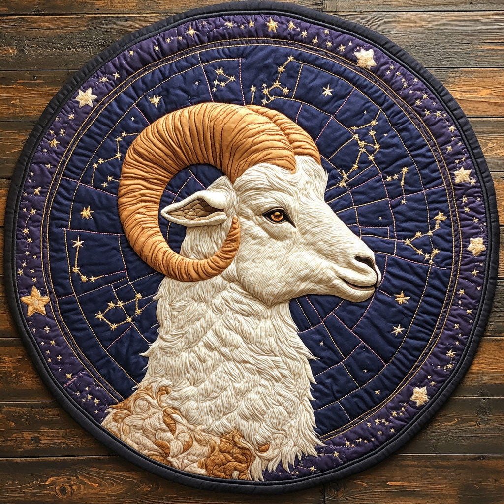 Goat Gaze CP1707037CL Quilted Round Mat