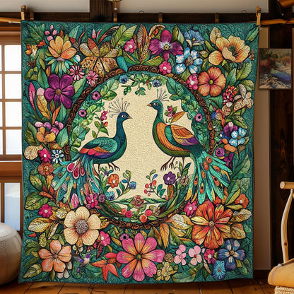 Flowe Garden Peacock WY0811006CL Quilt