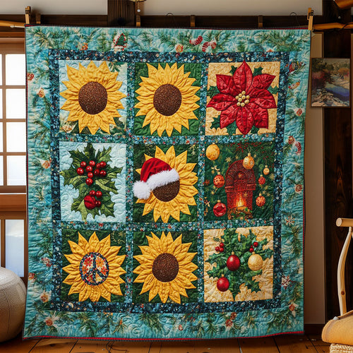 Santa's Sunflower Patch WN2111030CL Quilt