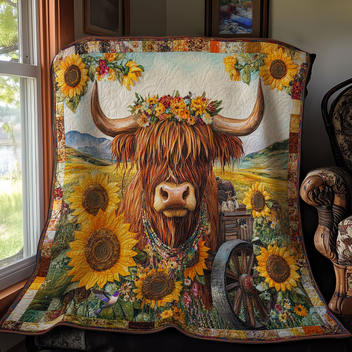 Highland Bull WY2311005CL Quilt