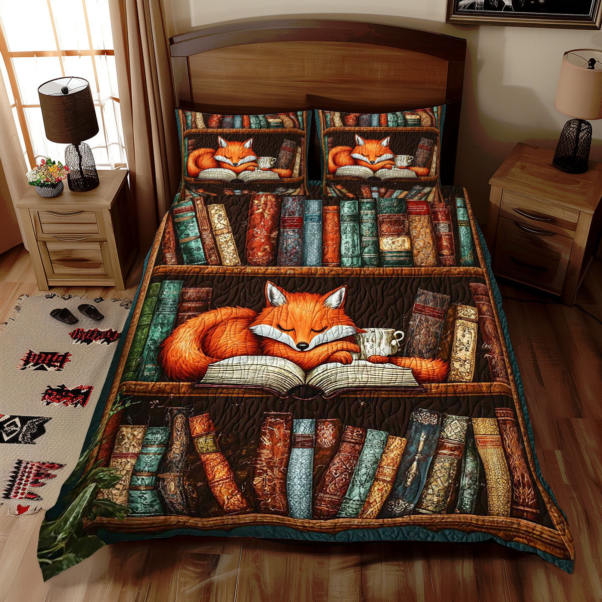 Fox Bookcase WJ0310026CL Duvet Cover Set