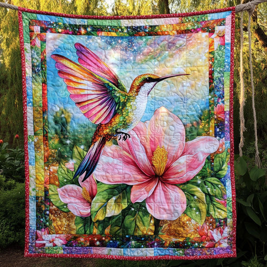 Hummingbird Magnolia Flower WT0801004CL Quilt