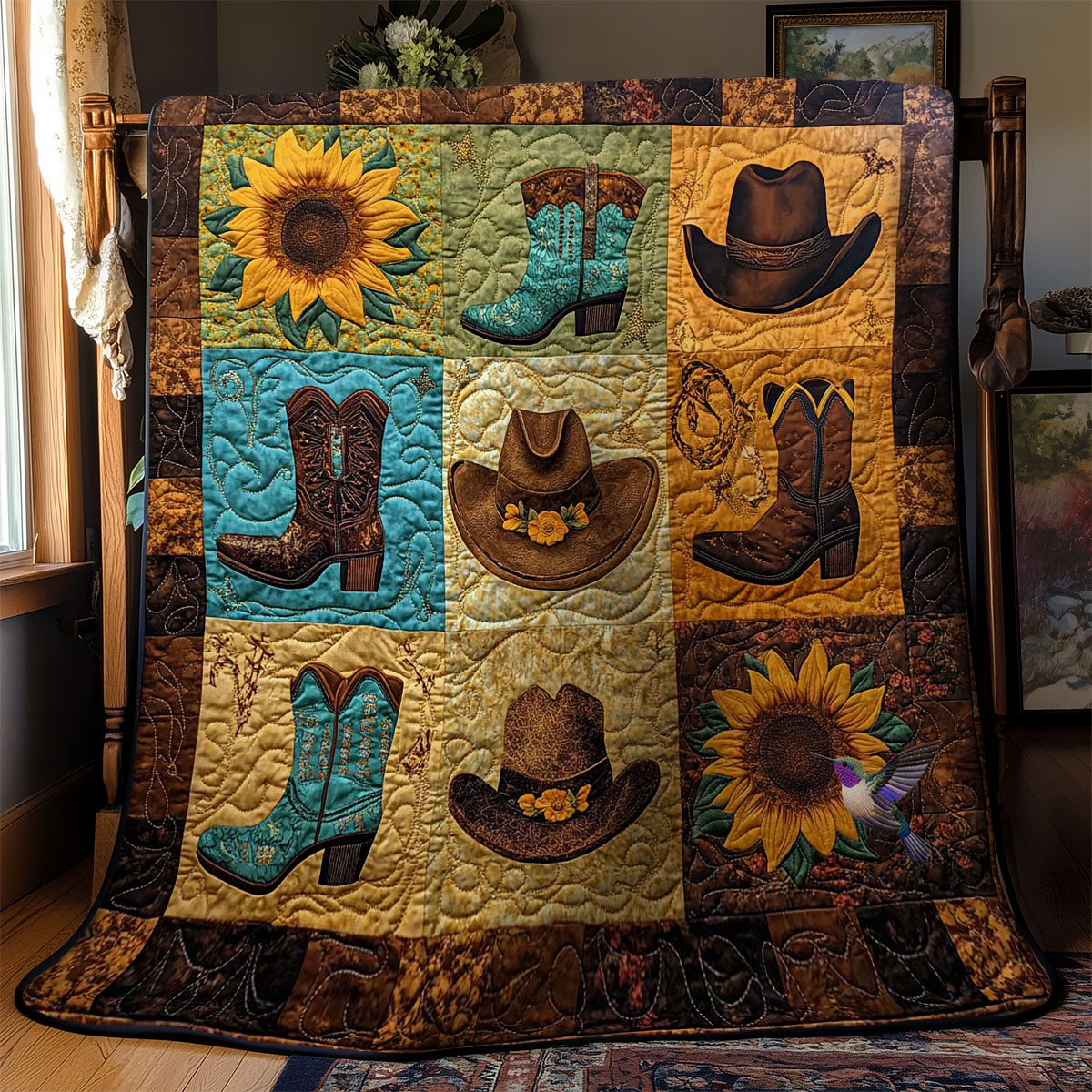 Rustic Cowboy Life WN2111024CL Quilt