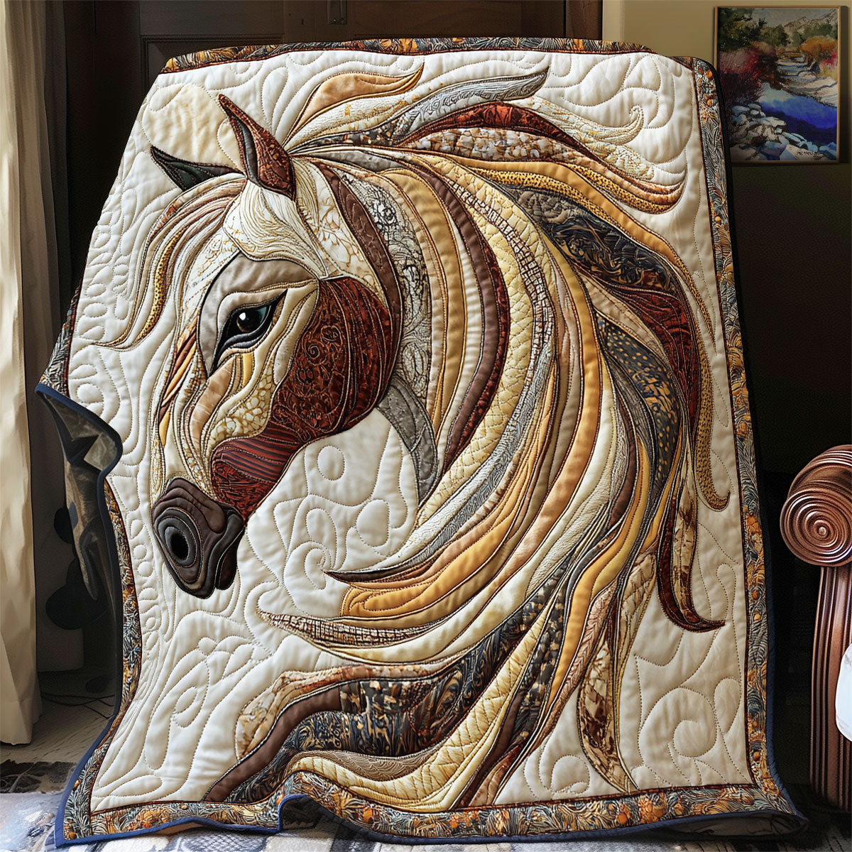 Vibrant Horse WX3012041CL Quilt