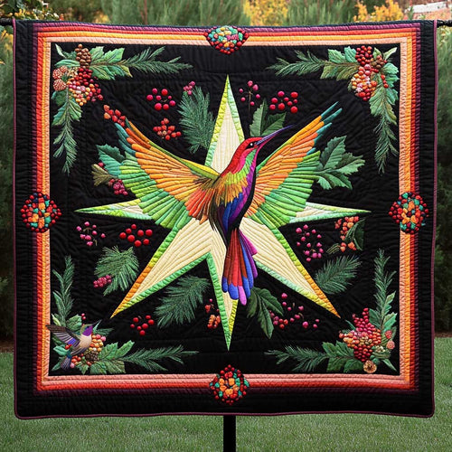 Hummingbird's Floral Breeze WN0910013CL Quilt