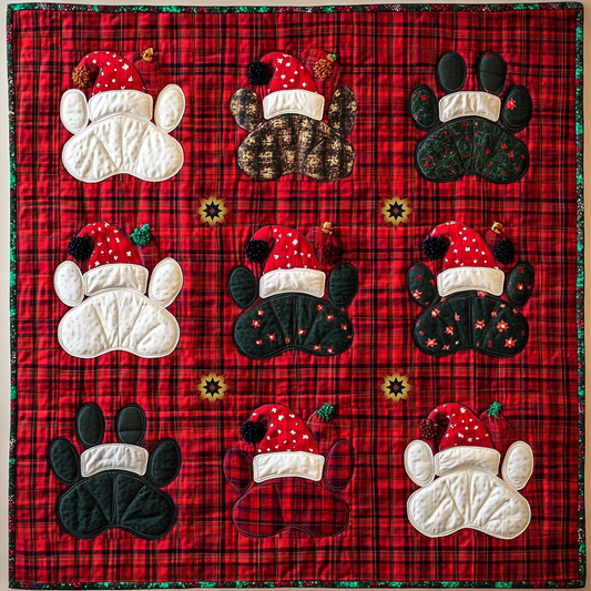 Paw Dog Christmas XR1312005CL Quilt