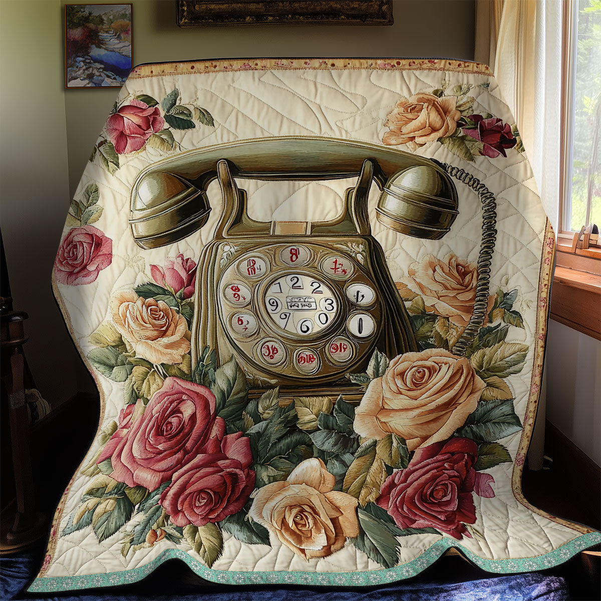 Vintage Telephone WX1911050CL Quilt