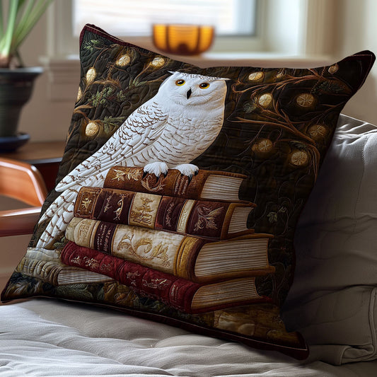 Owl In Library WY2701040CL Quilt Pillow Case